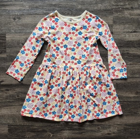 Tea Collection Floral Kids Tunic Shirt Dress - Picture 1 of 2